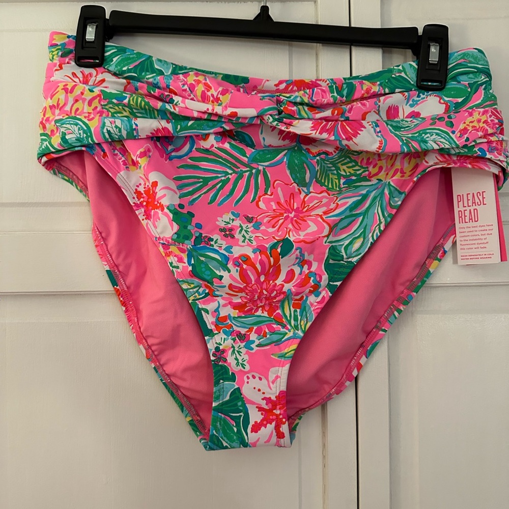 NWT Lilly Pulitzer Bergen High Waist Swim Bottom Size 16